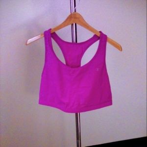 Champion Pullover Racer Back Sports Bra C Logo Solid Color Purple Size 4X